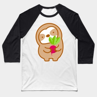 Cute Radish Sloth Baseball T-Shirt
